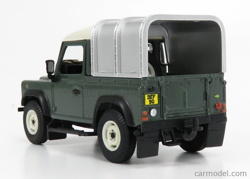Britains Land rover Land Defender 90 Pick-up Closed 1984 1:32 Zelené Stříbro