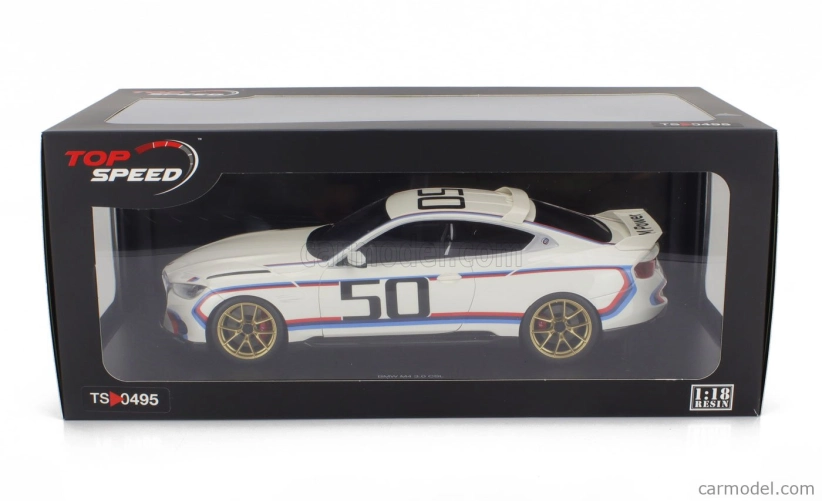 Truescale BMW 3.0 Csl Coupe Team Bmw Motorsport N 50 Jahre M Power 2022 1:18 Biela