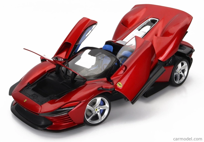 Bburago Ferrari Daytona Sp3 Spider Open Roof 2022 1:18 Rosso Magma – matná červená