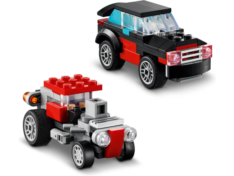 LEGO Creator - Nákladné auto s plošinou a vrtuľník