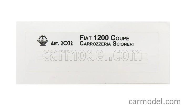Officina-942 Fiat 1200 Coupe Carrozzeria Scionieri 1958 1:76 Modrá biela