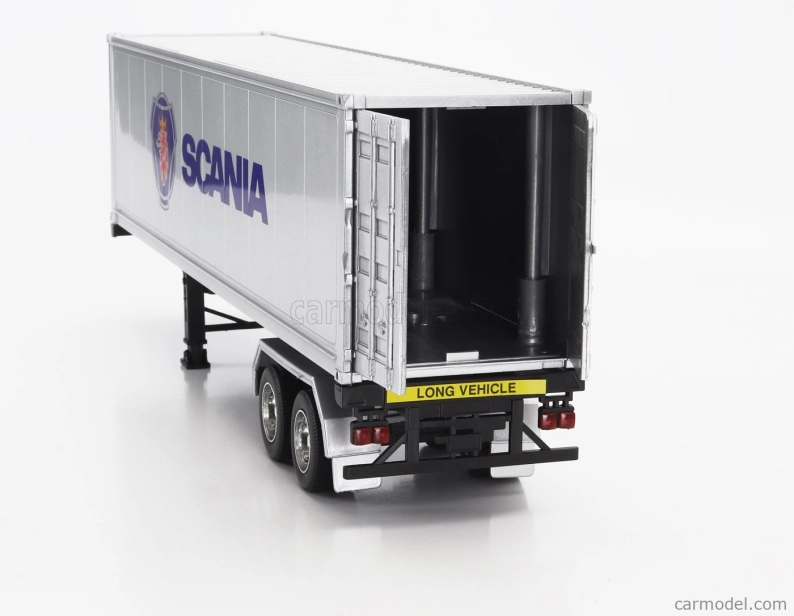 Welly Scania R730 V8 Truck Cassonato 2015 1:32 Červená strieborná