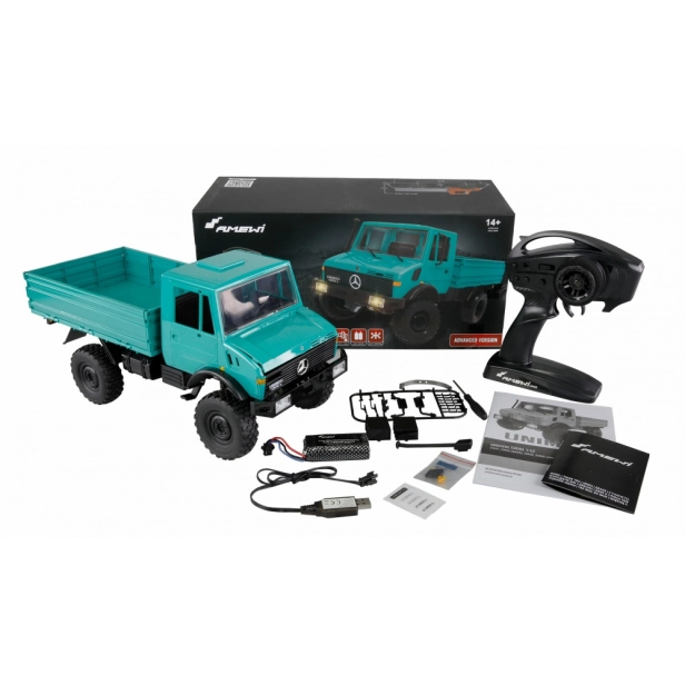 RC auto MB Unimog Advanced, petrolejová
