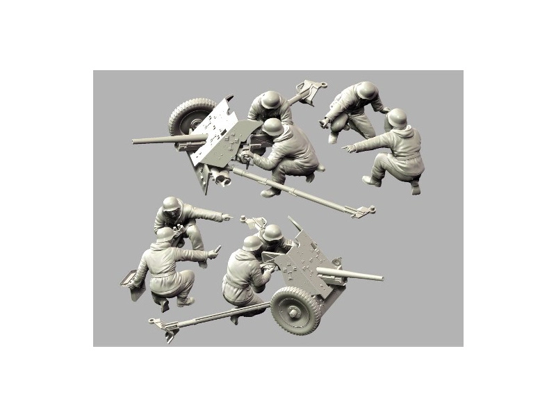 Zvezda figúrky – PAK-36 s posádkou (1:35)