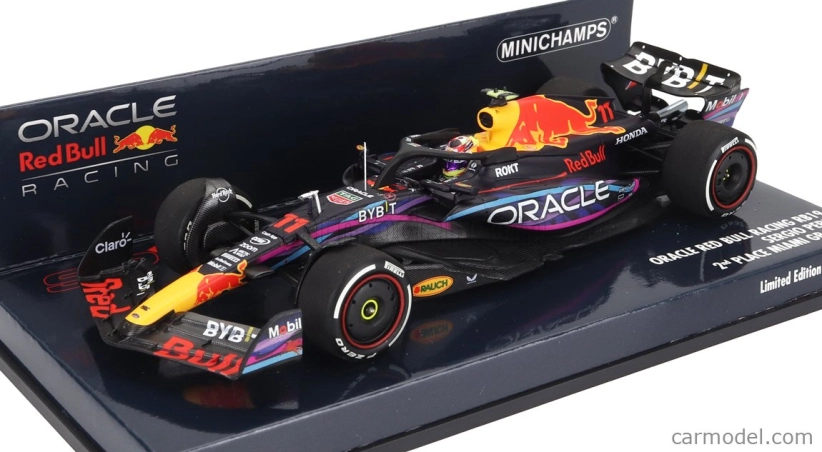 Minichamps Red bull F1 Rb19 Team Oracle Red Bull Racing N 11 2. Miami GP 2023 Sergio Perez 1:43 Matt Blue