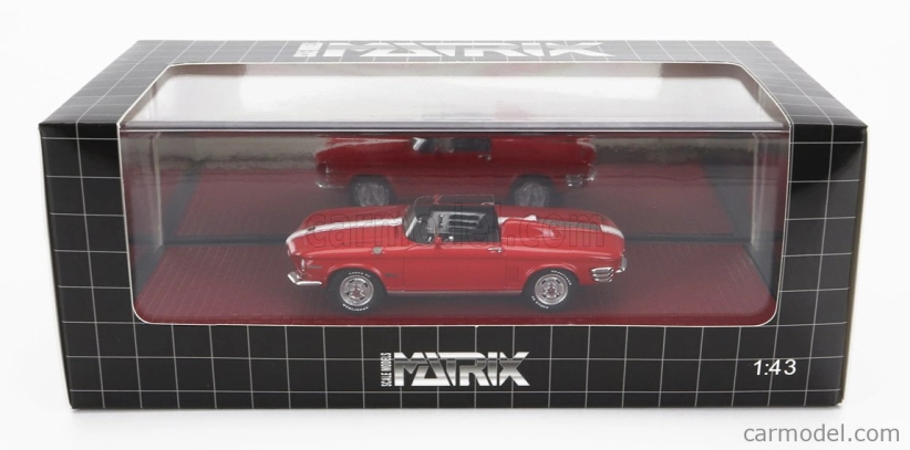 Modely v mierke Matrix Chevrolet Corvair Super Spider Xp-785 Concept 1962 1:43 Červená