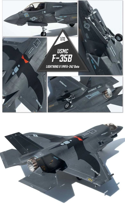 Model Kit letadlo 12592 - USMC F-35B LIGHTNING II VMFA-242 "B (1:72)