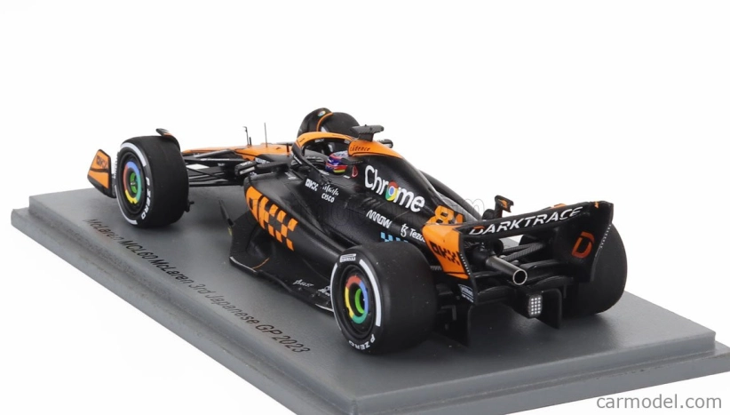 Spark-model Mclaren F1 Mcl60 Team Mclaren N 81 3rd Japan Gp 2023 Oscar Piastri 1:43 Orange Blue Black