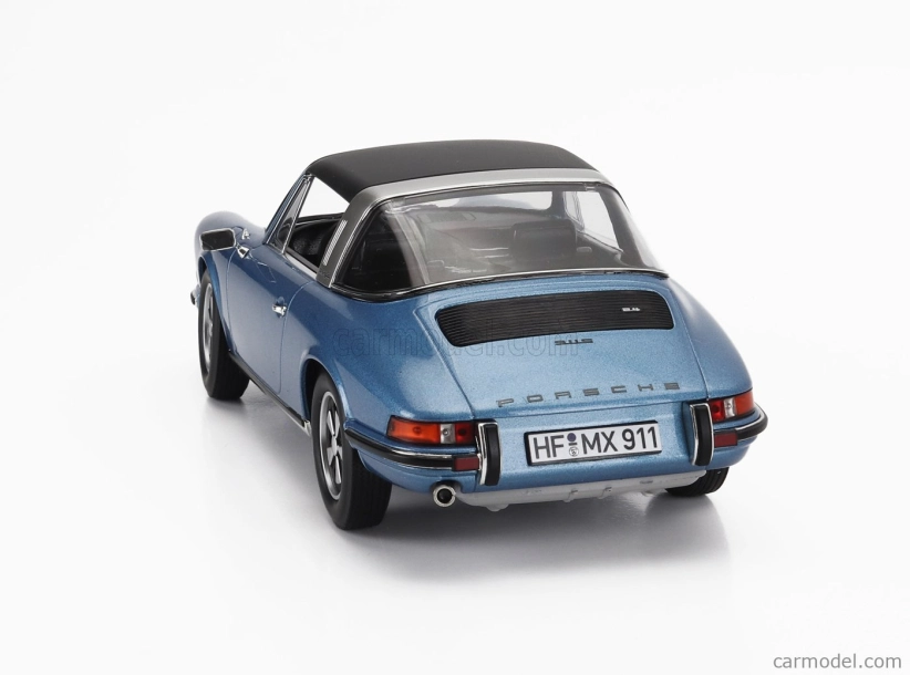Norev Porsche 911s 2.4 Targa 1973 1:18 Blue Met