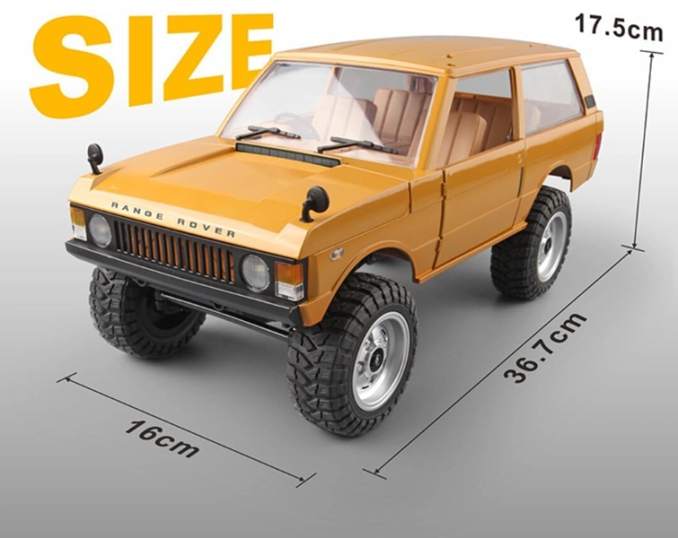 RC auto Range Rover 1970, žlutá