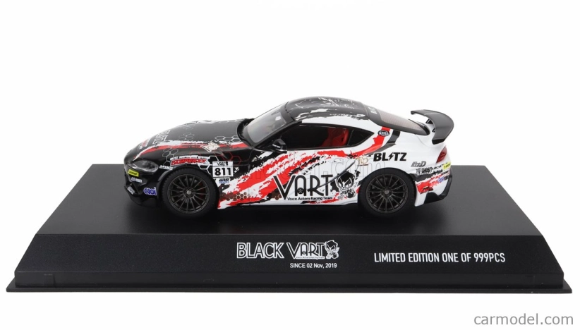 Kyosho Toyota Supra Gr Coupe Vart N 811 Racing 2022 1:43 Černá Bílá Červená