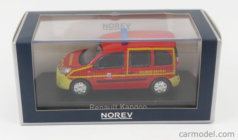 Norev Renault Kangoo Secours Sante Pompiers 2013 1:43 Červeno-žltá