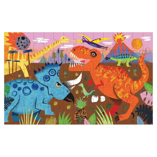 Mudpuppy Puzzle šošovkovité Dinosaury 75 dielikov