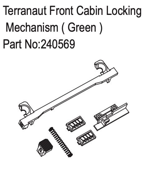 HBP240569 - Terranaut Front Cabin Locking Mechanism ( Green )