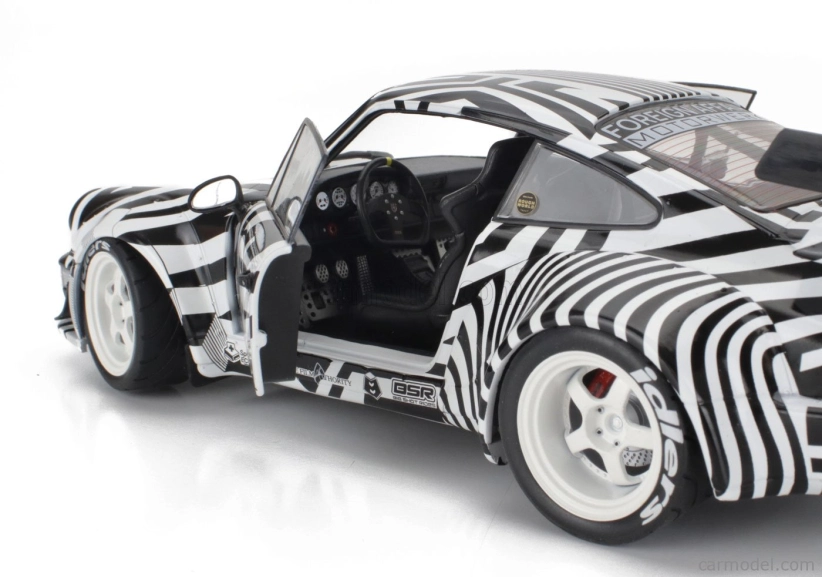 Solido Porsche 911 964 Rwb N 13 Body Kit The Zebra 1994 1:18 Bílá Černá