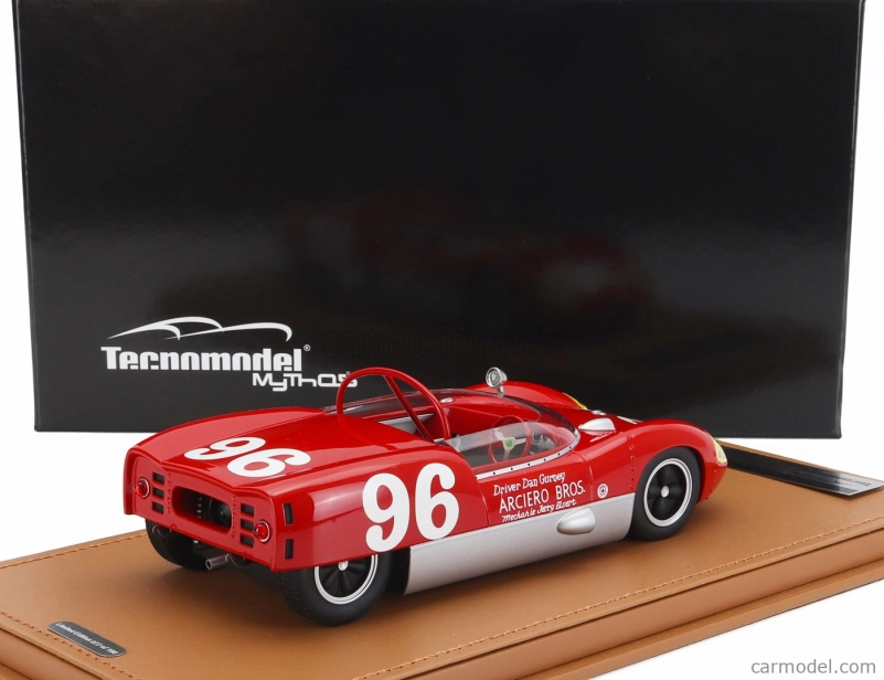 Tecnomodel Lotus 19 N 96 Winner 3h Daytona 1962 Dan Gurney 1:18 Červená strieborná