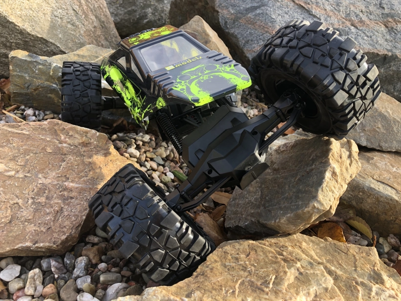 RC auto Crawler 4WD RTR, žlutočerná