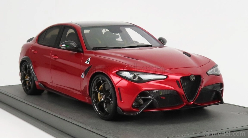 Bbr-models Alfa romeo Giulia Gta 2020 - Con Vetrina - S vitrínou 1:18 Rosso Gta - Red Met