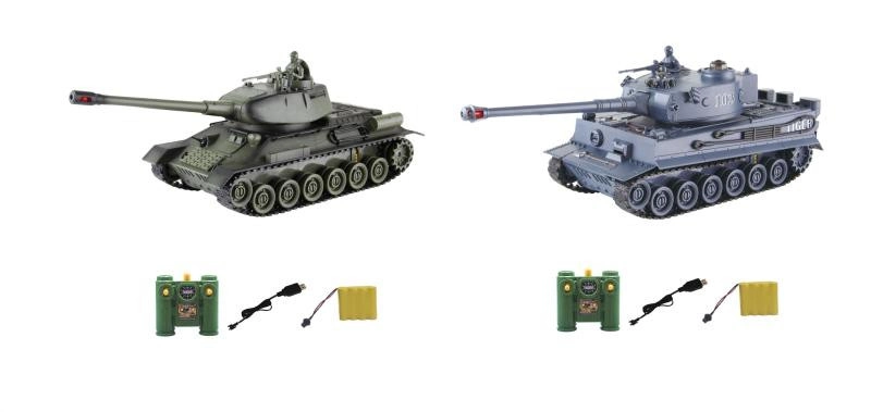 RC tanky Tiger I vs. T34/85