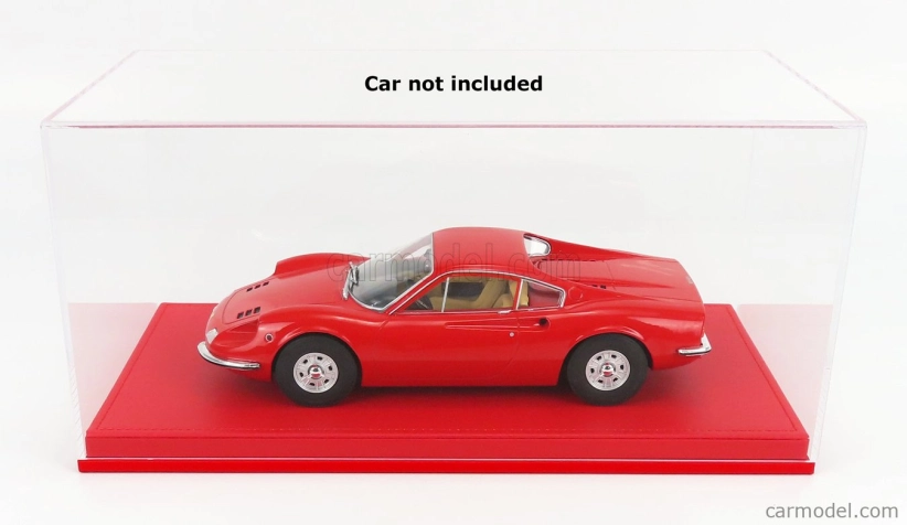 Luxcase Vetrina display box Base In Ecopelle Rossa - Syntetická koža Base Red - Lungh.lenght 45.8 Cm X Largh.width 25.1 Cm X Alt.height 20.6 Cm (altezza Interna Cm 18.5) 1:12 Red