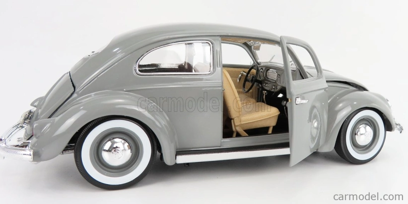 Bburago Volkswagen Käfer-Beetle 1955 1:18 strieborný