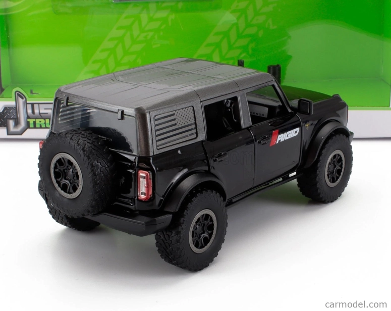 Jada Ford usa Bronco 2021 so sadou 4x pneumatík 1:24 čierno-sivá