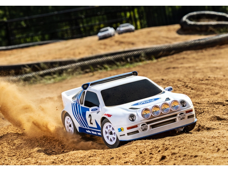 Traxxas Mini Rally Ford RS200 1:12 4WD VXL RTR červená
