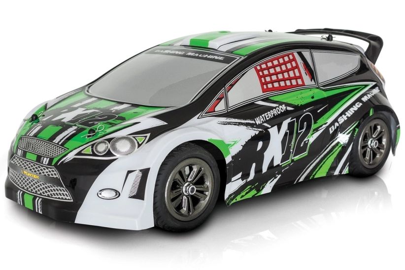 RX-12 elektro Rally auto - 2.4GHz RTR - zelený
