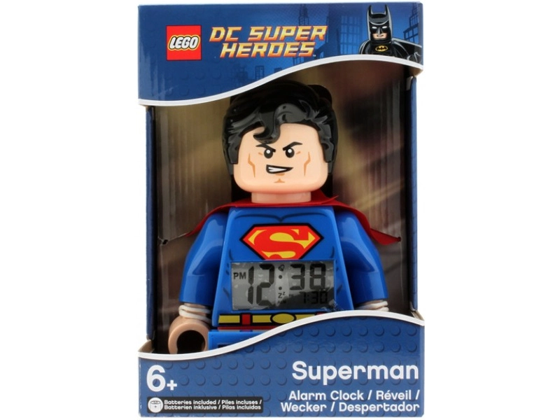 LEGO hodiny s budíkem DC Super Heroes Superman