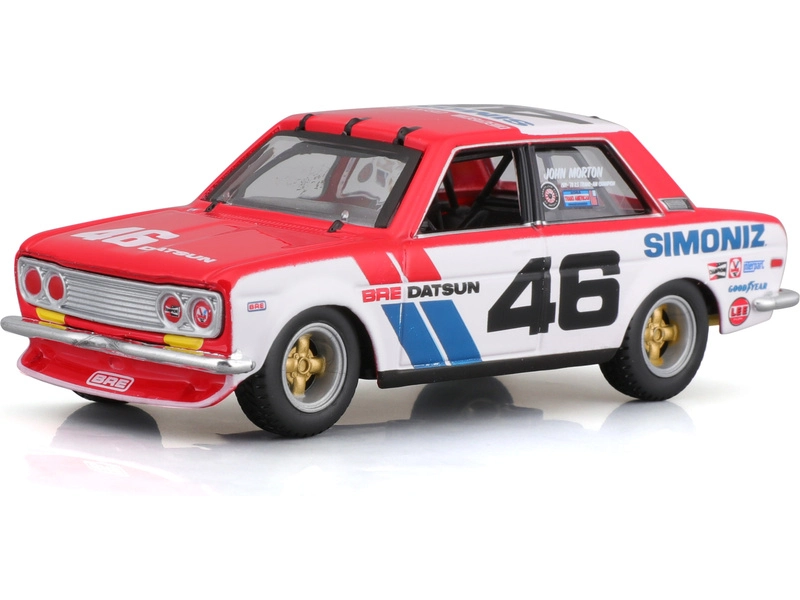 Bburago Datsun 510 Bre N 46 Racing 1972 1:43 Bílá Modrá Červená