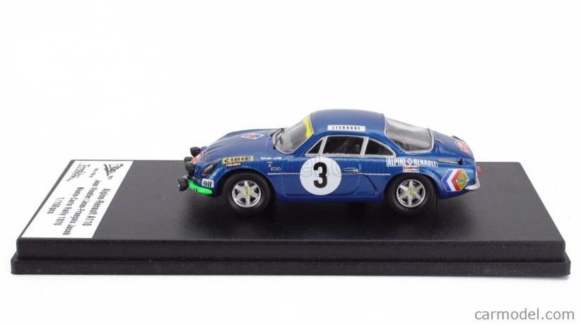 Trofeu Renault Alpine A110 N 3 Rally Montecarlo 1970 Jean Vinatier - Jean Francois Jacob 1:43 Blue