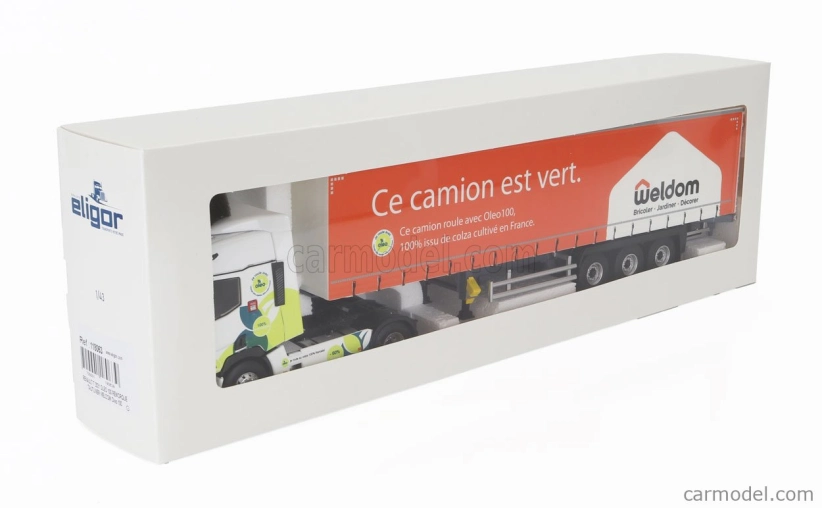 Eligor Renault T-line Truck Telonato Weldom Transports 2023 1:43 Biela Oranžová