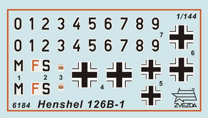 Zvezda Snap Kit – Henschel HS-126B (1:144)