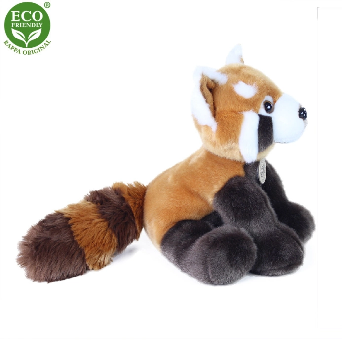 Rappa Plyšová panda červená stojaca 28 cm ECO-FRIENDLY