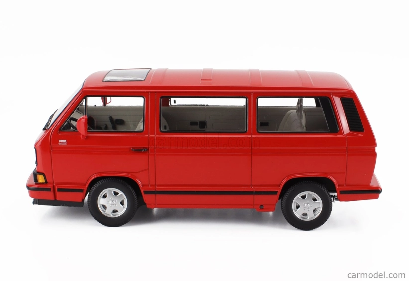 Volkswagen T3 Multivan Minibus v mierke Kk (posledná edícia) 1992 1:18 Červená