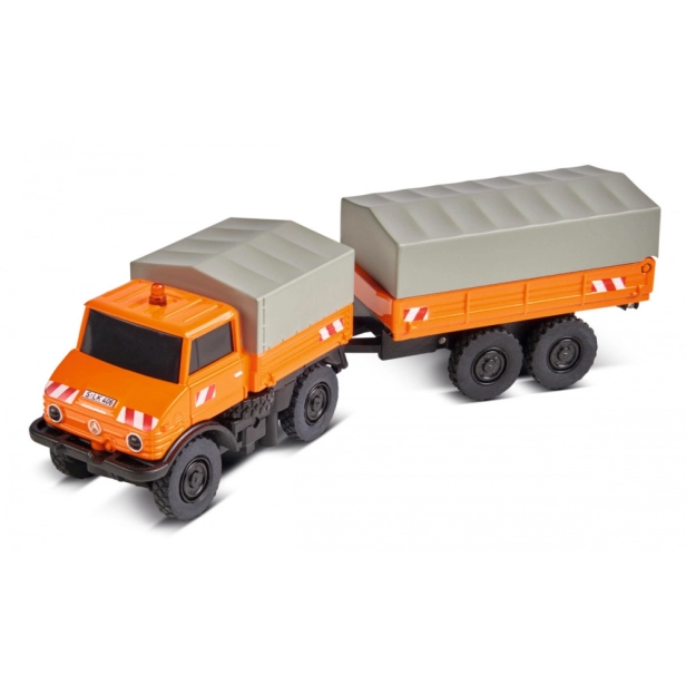 RC auto s přívěsem MB Unimog U406