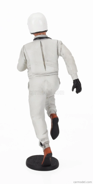 Le mans miniatures Figures Jim Pilota Automobilistico - 24h Le Mans Start Pilot Driver 1960 - 1970 1:18 Bílá