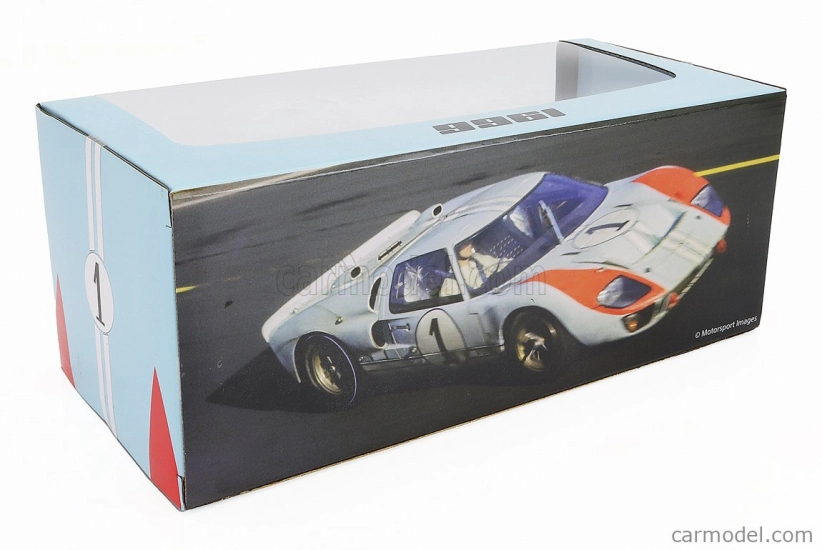 Shelby-collectibles Ford usa Gt40 Mkii 7.0l V8 Team Shelby American Inc. N 1 2nd (but Really Winner) 24h Le Mans 1966 K.miles - D.hulme 1:18 Light Blue