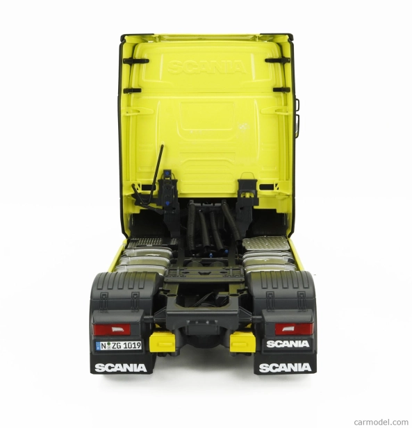 Nzg Scania S730 V8 Tractor Truck 2-assi With Vabis Logo 2017 1:18 Žlutá