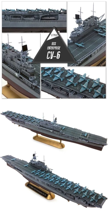 Academy USS Enterprise CV-6 „bitka pri Midway“ (1:700)