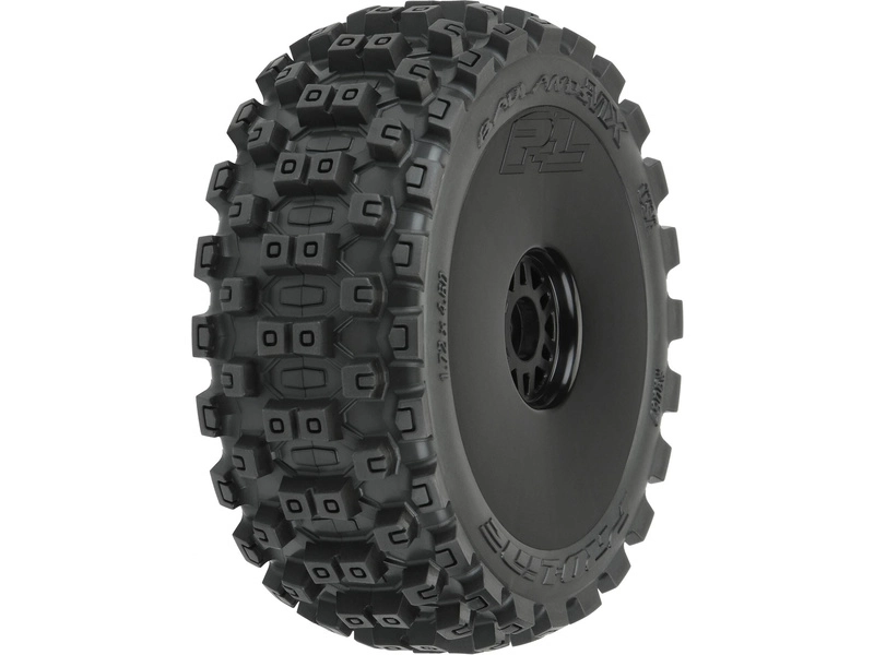 Kolesá Pro-Line 3,3", pneumatiky Badlands MX M2 Buggy, čierny disk H17 (2)