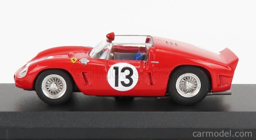 Art-model Ferrari 246sp Dino Spider 2.4l V6 N 13 Test Circuito Di Modena Before 24h Le Mans 1961 R.ginther 1:43 Červená