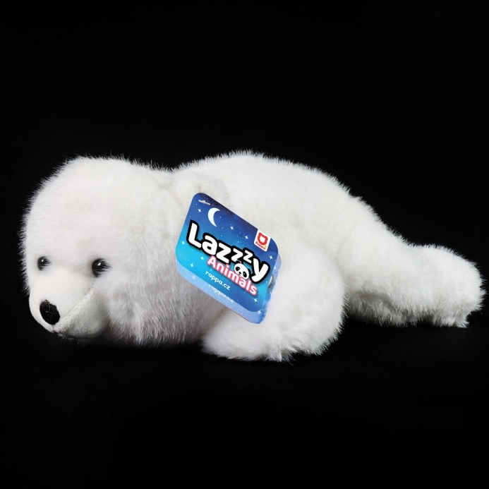 Rappa Plyšový medvěd bílý 29 cm Lazy Animals