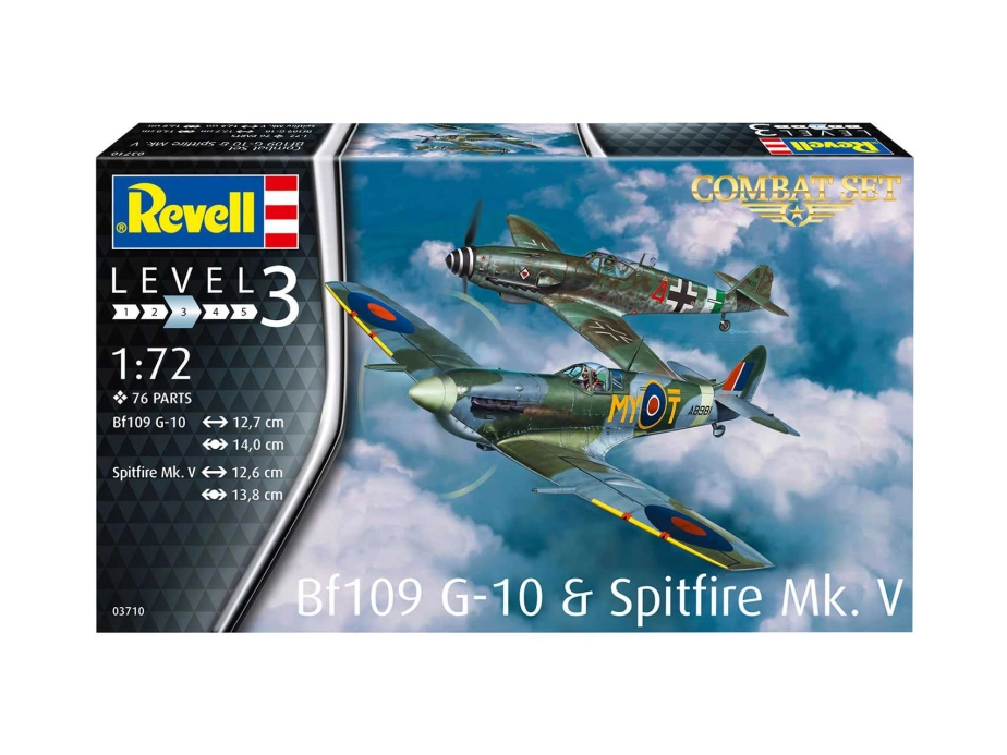 Revell Messerschmitt Bf109G-10, Spitfire Mk.V (1:72) (set)