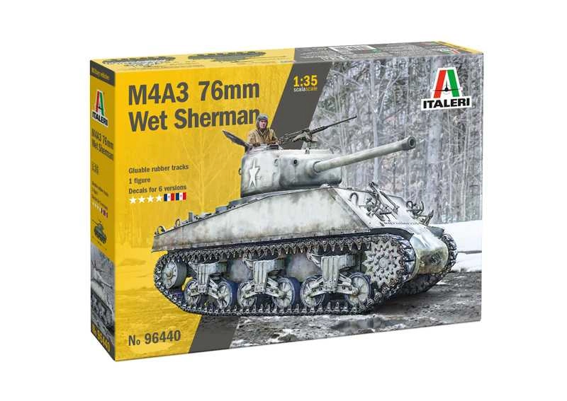 Italeri Tank M4a3 Wet Sherman Miltary 1945 1:35 /