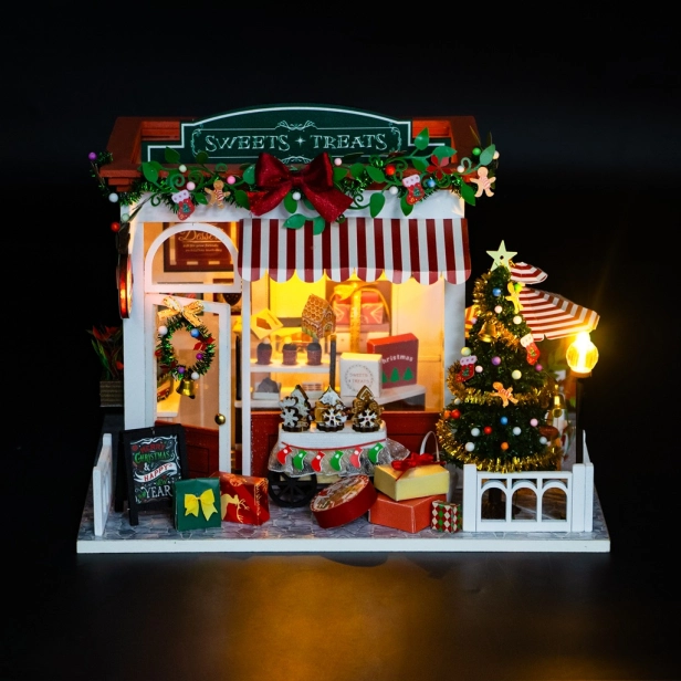 2Kids Toys miniatúrny domček Vianočný obchod s cukrovinkami