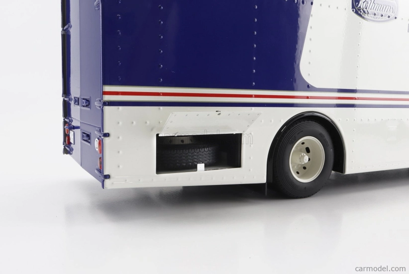 Schuco Mercedes benz O317 Truck Car Transporter Porsche Rothmans 1984 1:18 Bílá Modrá