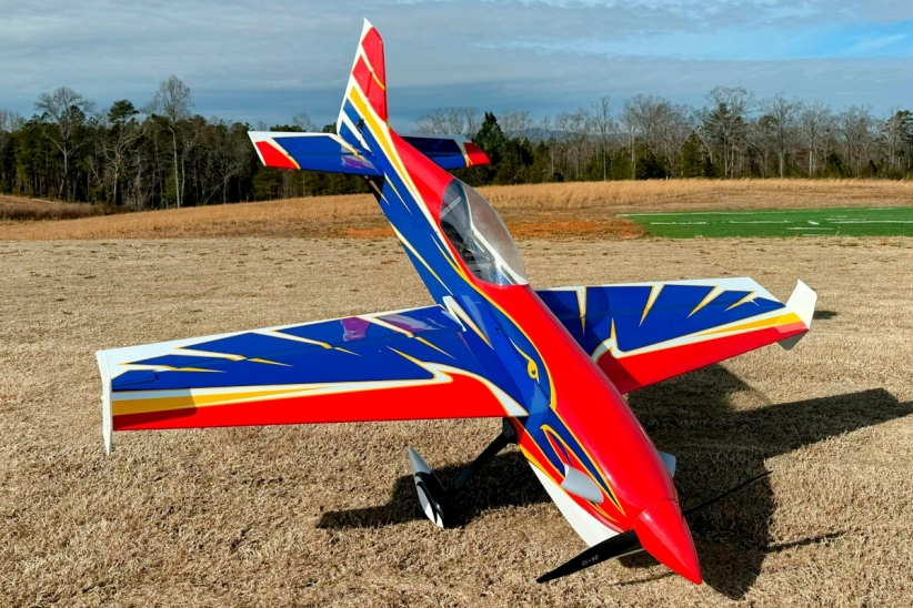 RC letadlo 88" Raven 2,24m, červená/modrá
