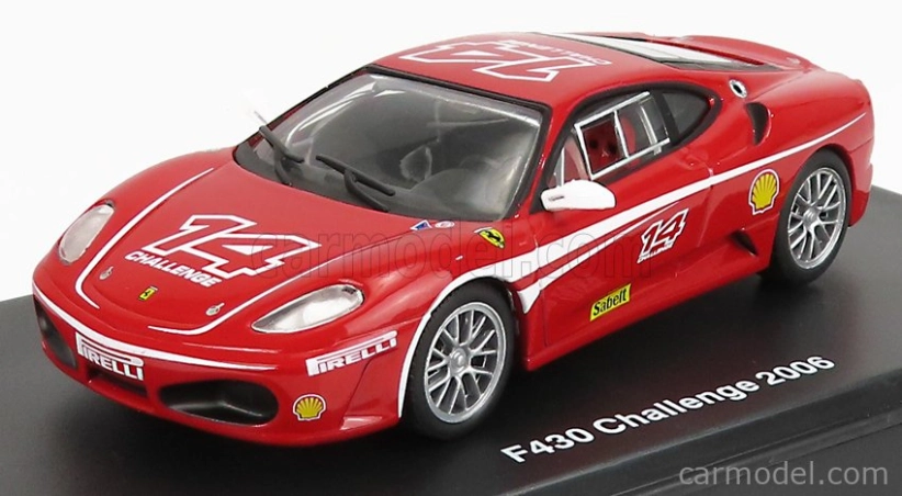 Edicola Ferrari F430 N 14 Challenge 2006 1:43 Červená