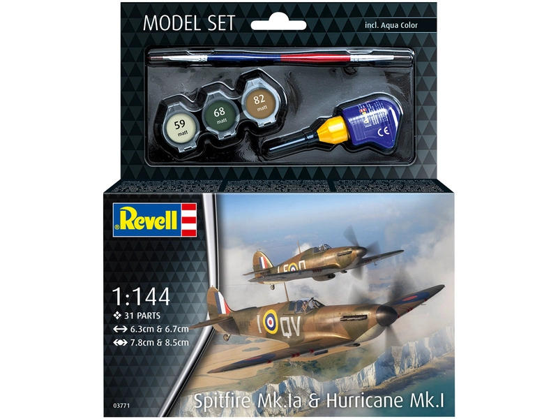 Revell Spitfire Mk.Ia & Hurricane Mk.I (1:144) (súprava)